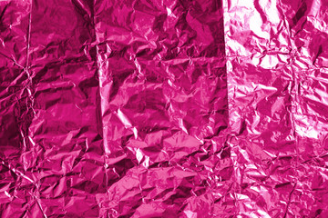 Crumpled foil texture background