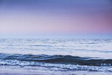 Sticker - View of beautiful sunset on the beach