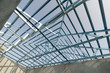 © fotolismthai - Structure of steel roof.
