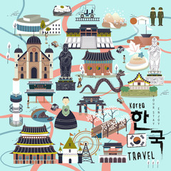 Poster - South Korea travel collections