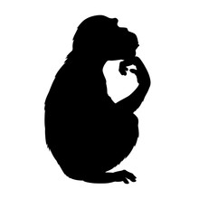 サルシルエットクリップアート 無料画像 Public Domain Pictures