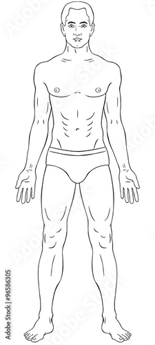 Man body outline - Buy this stock vector and explore similar vectors at