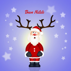 Sticker - Santa Claus with worns