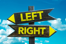 Left - Right Signpost With Sky Background