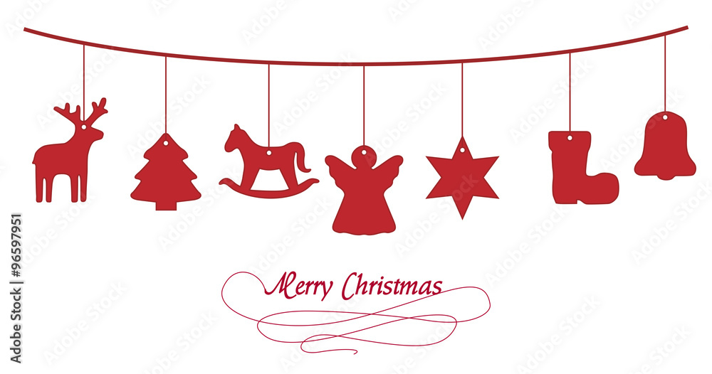 Weihnachtliche Girlande Stock Vector