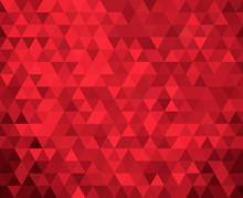Seamless Red Geometric Background