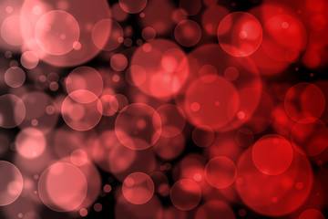 Wall Mural - Red bokeh abstract light background