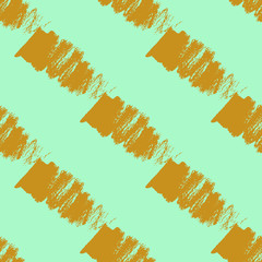 Aufkleber - Seamless pattern with gold brush strokes