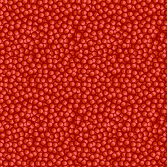 Seamless fruits vector pattern, bright red background with pomegranates seeds.