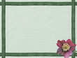 Winter Rahmen grün mit lila Christrose