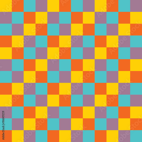Materiał do szycia popular vintage color tone checker chess square abstract texture