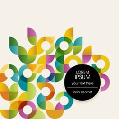 Poster - abstract background, pattern of circles, eps10 vector