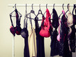 Hanger with female lingerie