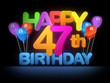 Happy 47th Birthday Title dark