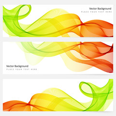 Sticker - Abstract template horizontal banner