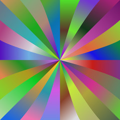 Poster - Multicolor gradient ray background design