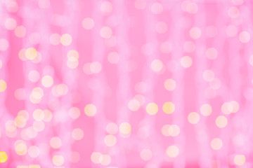 Wall Mural - pink blurred background with bokeh lights