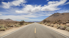 Endless Country Highway In Death Valley, California, USA