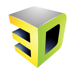 Poster - 3d Display Technology Symbol