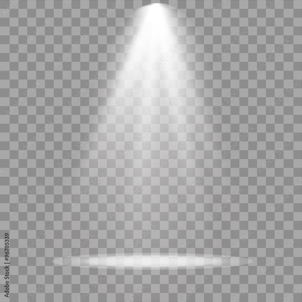 Vector spotlight. Light effect - obrazy, fototapety, plakaty 