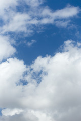beautiful clouds against blue sky