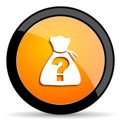 Aufkleber - riddle orange icon