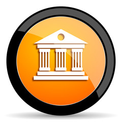 Poster - museum orange icon