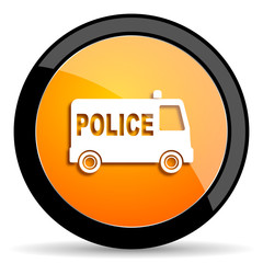 Poster - police orange icon