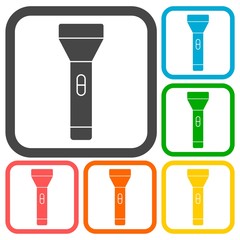 Poster - Flashlight Icons set 