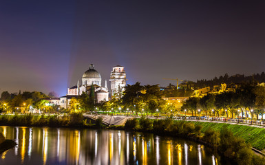 Wall Mural - View of San Giorgio in Braida church - Verona, Italy