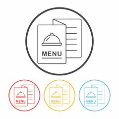 Canvas Print - menu line icon