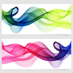 Poster - Abstract template horizontal banner