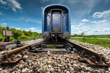 Last Wagon Of A Blue Train