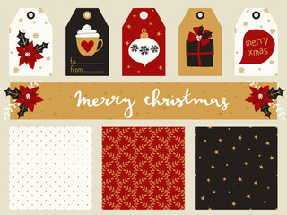Poster - christmas design elements collection