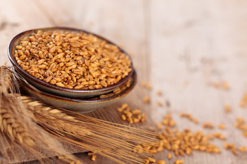 Wall Mural - Wheat in plate.