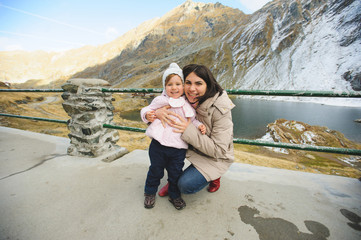 Sticker - Mother Hugging Girl