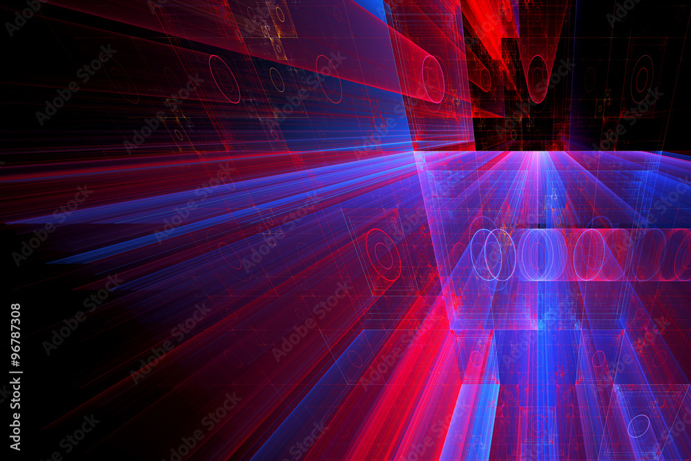 Connection Red Beam Abstract techno background Stock Illustration | Adobe Stock