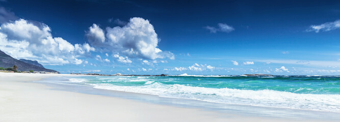 Panorama of a beach landscape