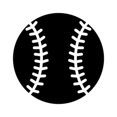 Baseball flat icon for sports apps and websites