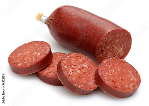 Turkish sausage with sausage slices Canvas