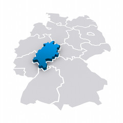  3D Bundesland Hessen
