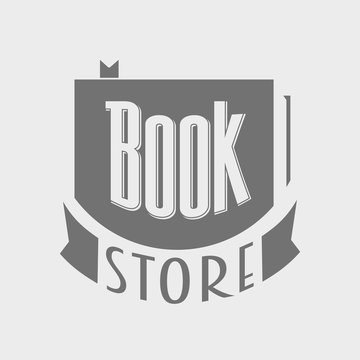 Bookstore. Vector logo concept