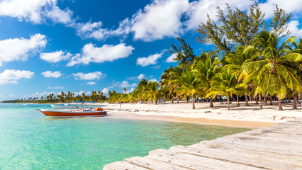 Sticker - Caribbean beach in Dominican Republic