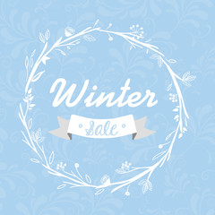 Sticker - winter sale design 