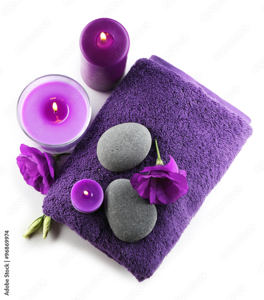 Beautiful spa composition isolated on white