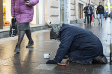 Beggar In Saint Petersburg
