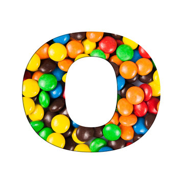 0 - Number of alphabet made of candy. Letters from candy alphabe