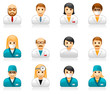© Anna - Medical staff avatars - user icons of doctors (physicians) and nurses