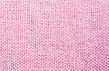 Closeup Pink Fabric At Sofa Texture Background
