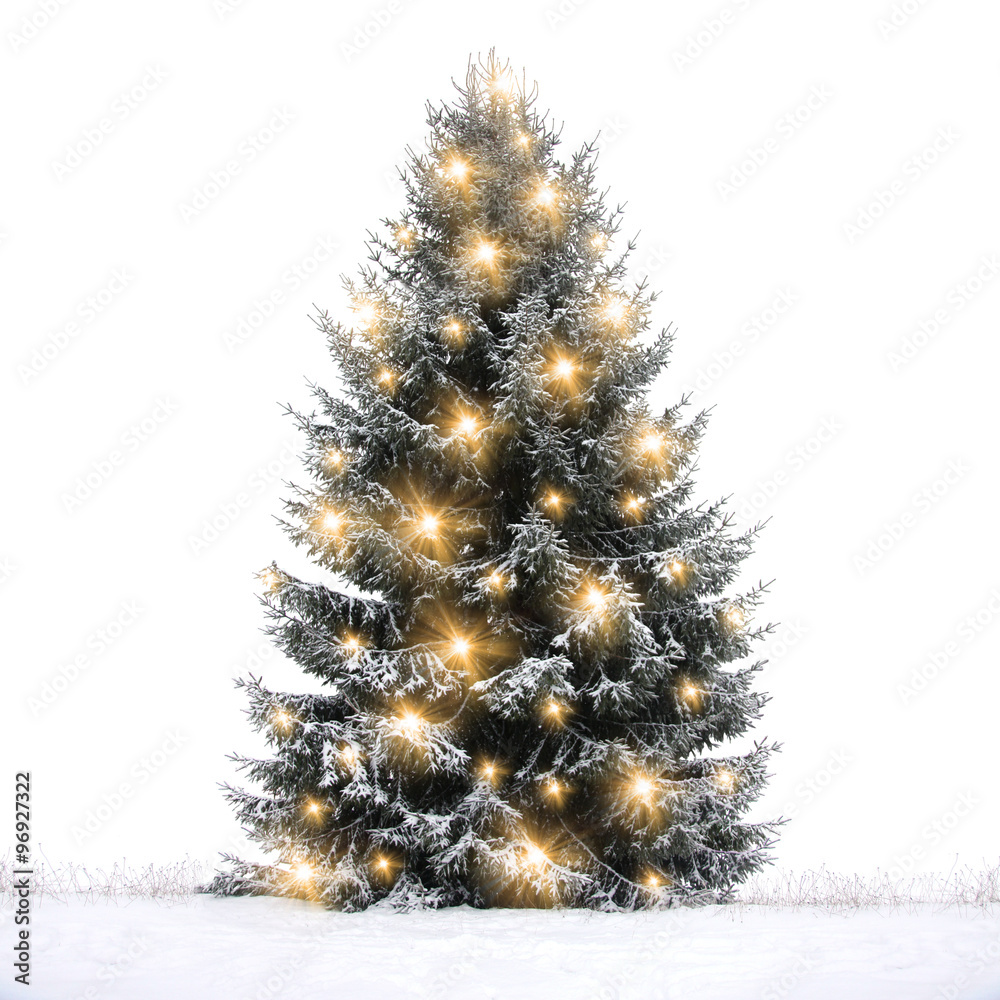 Schöner Weihnachtsbaum Stock Photo